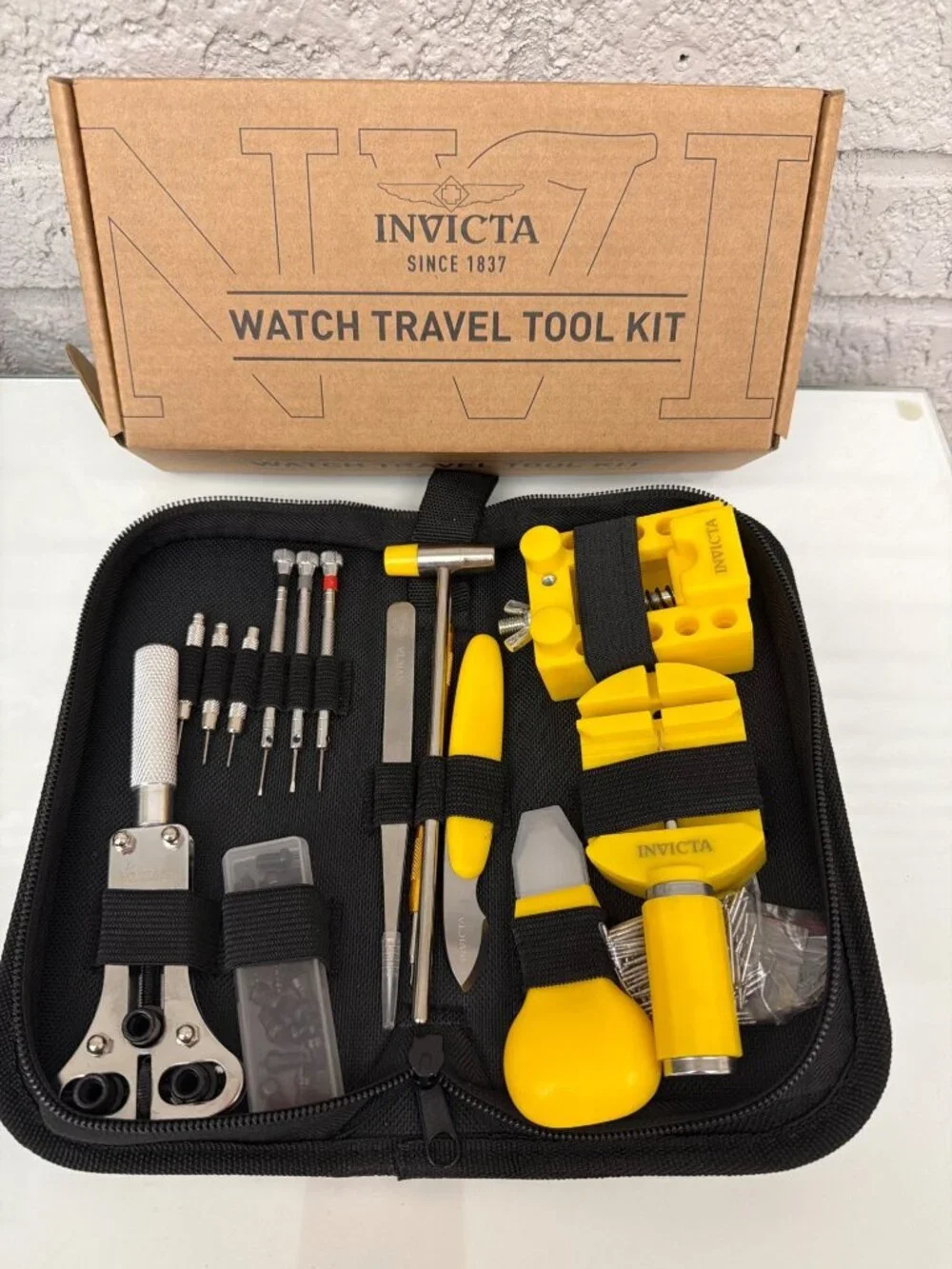 Invicta Watch Repair Travel Tool Kit Essentials & Carrying Case (Model ITK-006)
